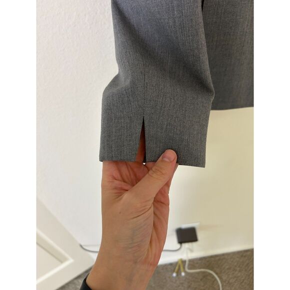 Talbots 100% Wool Gray Blazer Suit Jacket Women’s Size 6 Lined Career Business - Picture 6 of 10